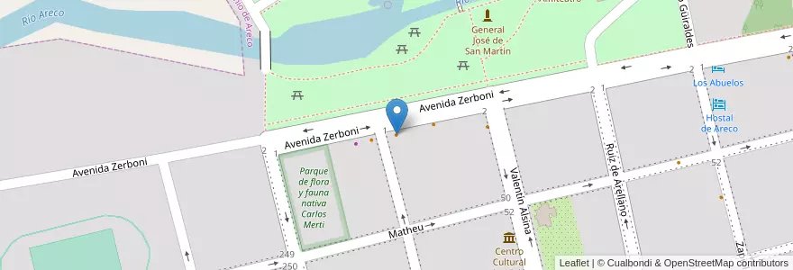 Mapa de ubicacion de El Rancho en Argentina, Buenos Aires, Partido De San Antonio De Areco, San Antonio De Areco.