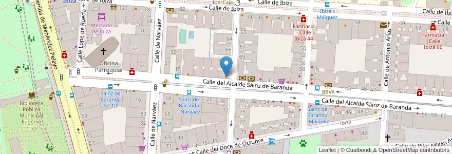 Mapa de ubicacion de El Ratón Vaquero en Spanje, Comunidad De Madrid, Comunidad De Madrid, Área Metropolitana De Madrid Y Corredor Del Henares, Madrid.