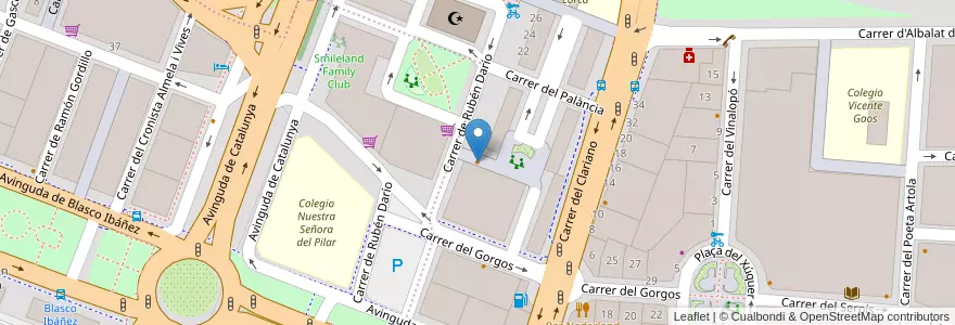 Mapa de ubicacion de El Rebeco en スペイン, バレンシア州, València / Valencia, Comarca De València, València.