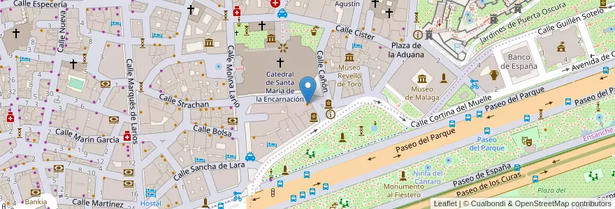 Mapa de ubicacion de El Refectorium Catedral en Spain, Andalusia, Malaga, Málaga-Costa Del Sol, Málaga.