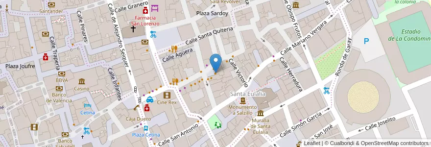 Mapa de ubicacion de El Refugio en スペイン, ムルシア州, ムルシア州, Área Metropolitana De Murcia, Murcia.