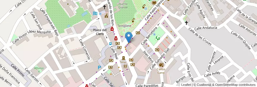 Mapa de ubicacion de El Regalo en Spanien, Andalusien, Granada, Comarca De La Vega De Granada, La Zubia.