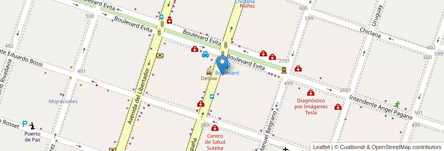 Mapa de ubicacion de El Registro en Argentinië, Buenos Aires, Partido De Moreno, Moreno.