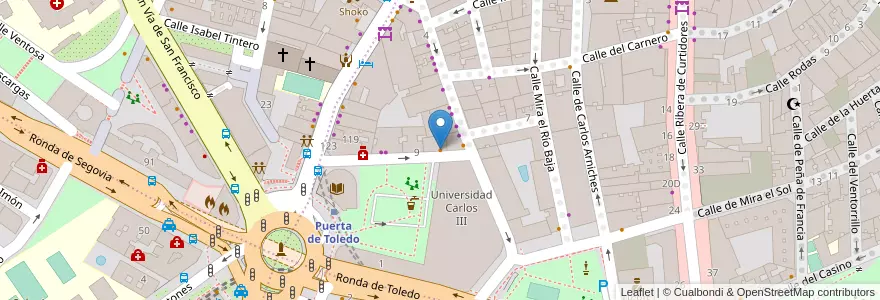 Mapa de ubicacion de El Reloj de Sol en Испания, Мадрид, Мадрид, Área Metropolitana De Madrid Y Corredor Del Henares, Мадрид.