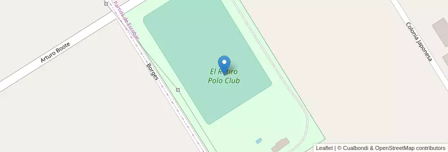 Mapa de ubicacion de El Retiro Polo Club en アルゼンチン, ブエノスアイレス州, Partido Del Pilar, Partido De Escobar, Loma Verde, Zelaya.