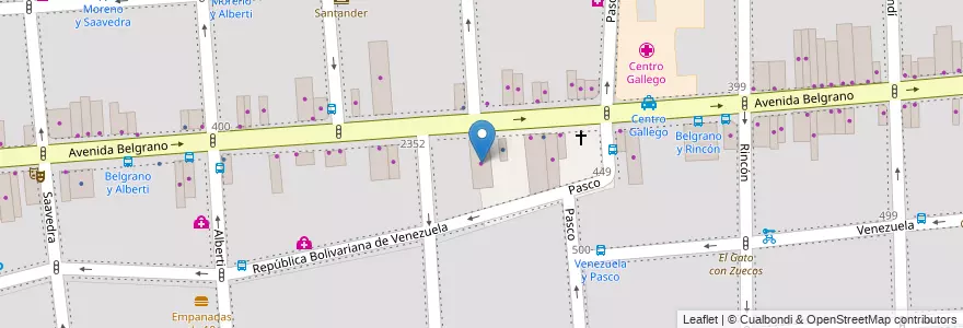 Mapa de ubicacion de El Revalo, Balvanera en 阿根廷, Ciudad Autónoma De Buenos Aires, Comuna 3, 布宜诺斯艾利斯.