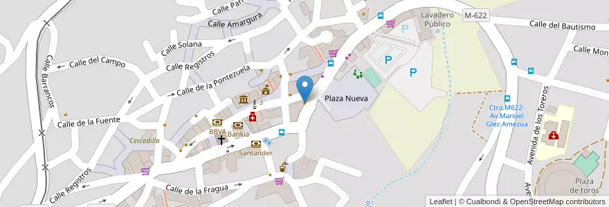 Mapa de ubicacion de El Rincón en إسبانيا, منطقة مدريد, منطقة مدريد, Cuenca Del Guadarrama, Cercedilla.