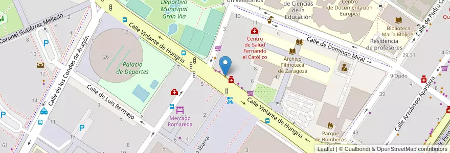 Mapa de ubicacion de El Rincón en إسبانيا, أرغون, سرقسطة, Zaragoza, سرقسطة.