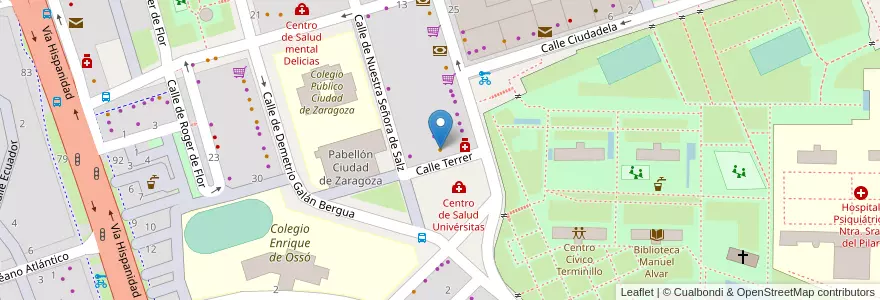 Mapa de ubicacion de El Rincón de Emilio en Spain, Aragon, Zaragoza, Zaragoza, Zaragoza.