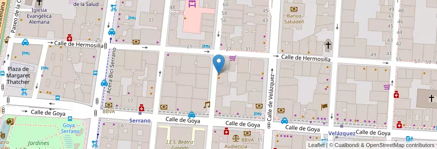 Mapa de ubicacion de El Rincón de Goya en Spain, Community Of Madrid, Community Of Madrid, Área Metropolitana De Madrid Y Corredor Del Henares, Madrid.