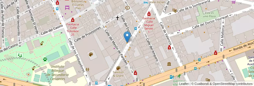 Mapa de ubicacion de El rincón de hercules en Spagna, Comunidad De Madrid, Comunidad De Madrid, Área Metropolitana De Madrid Y Corredor Del Henares, Madrid.