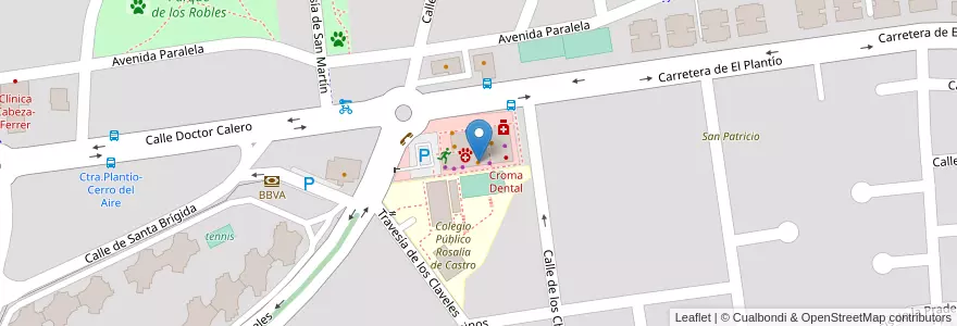 Mapa de ubicacion de El Rincón de María en Sepanyol, Comunidad De Madrid, Comunidad De Madrid, Área Metropolitana De Madrid Y Corredor Del Henares.