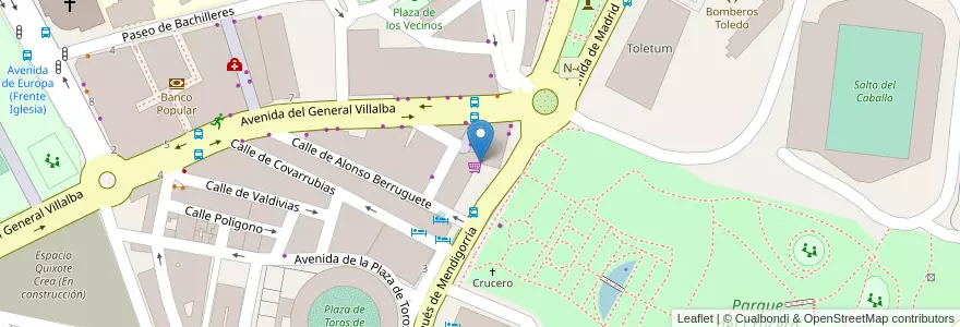 Mapa de ubicacion de El rincón Granaíno en 西班牙, Castilla-La Mancha, Toledo, Toledo, Toledo.