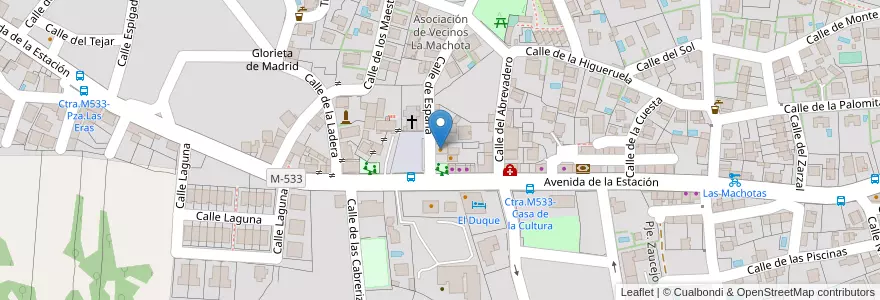 Mapa de ubicacion de El Roble en Испания, Мадрид, Мадрид, Sierra Oeste, Zarzalejo.