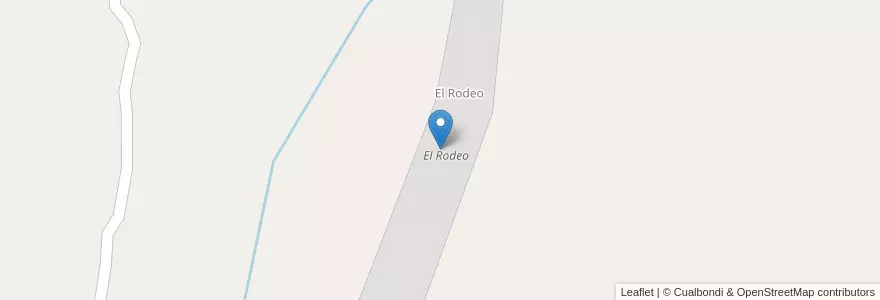 Mapa de ubicacion de El Rodeo en アルゼンチン, カタマルカ州, Departamento Belén, Municipio De Puerta De Corral Quemado.