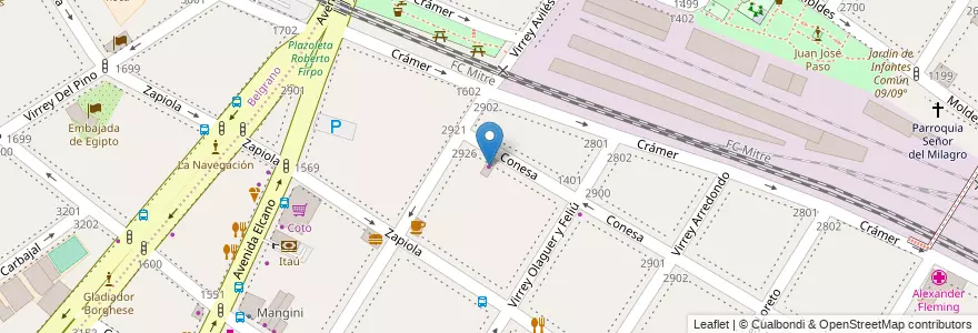 Mapa de ubicacion de El Rúbio, Colegiales en Argentinië, Ciudad Autónoma De Buenos Aires, Buenos Aires, Comuna 13.