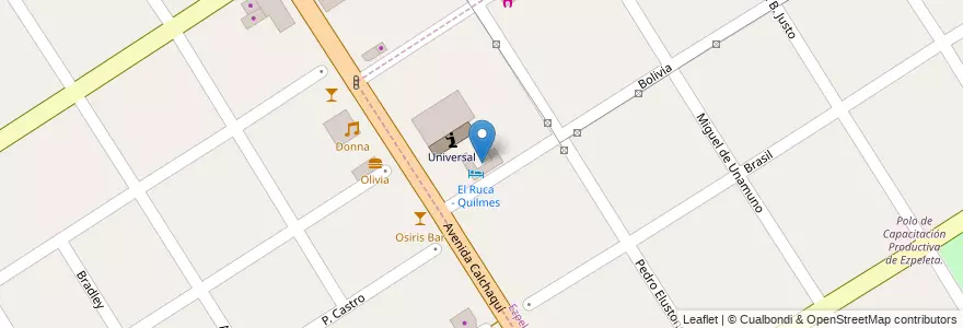 Mapa de ubicacion de El Ruca - Quilmes en Argentina, Provincia Di Buenos Aires, Partido De Quilmes, Quilmes, Ezpeleta.