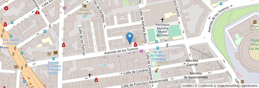 Mapa de ubicacion de El Ruedo en إسبانيا, منطقة مدريد, منطقة مدريد, Área Metropolitana De Madrid Y Corredor Del Henares, مدريد.
