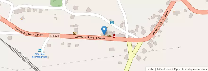 Mapa de ubicacion de El Salon en Spagna, Asturie, Asturie, Valdés.
