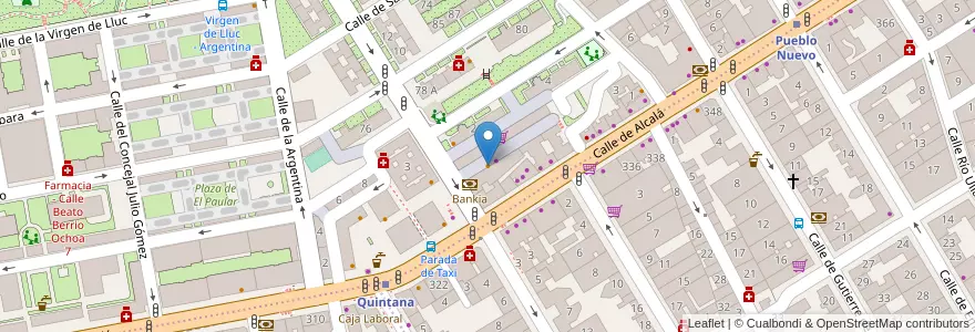 Mapa de ubicacion de El Secreto en Испания, Мадрид, Мадрид, Área Metropolitana De Madrid Y Corredor Del Henares, Мадрид.