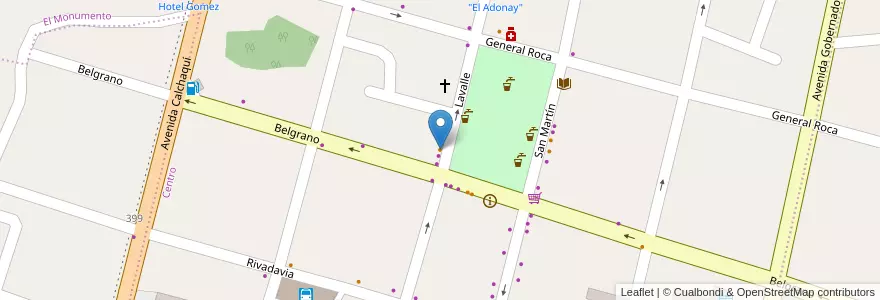 Mapa de ubicacion de El Seminario en アルゼンチン, カタマルカ州, Departamento Belén, Municipio De Belén, Belén.
