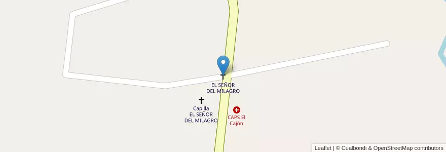 Mapa de ubicacion de EL SEÑOR DEL MILAGRO en アルゼンチン, トゥクマン州, Departamento Burruyacú, Municipio De Benjamín Aráoz Y El Tajamar.