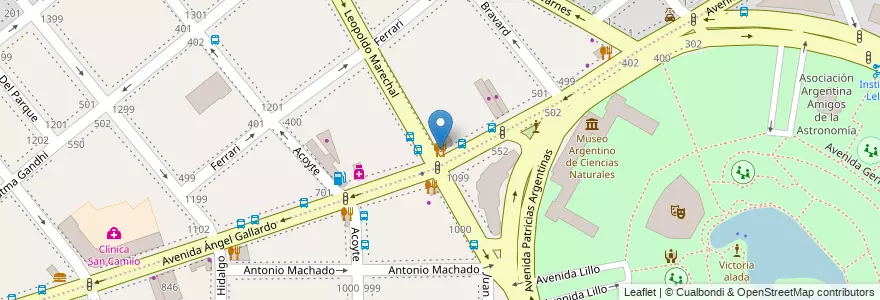 Mapa de ubicacion de El Soñado, Villa Crespo en 阿根廷, Ciudad Autónoma De Buenos Aires, 布宜诺斯艾利斯, Comuna 6.