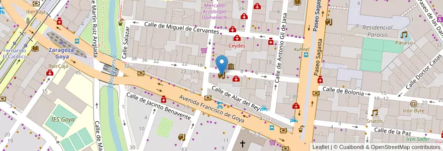 Mapa de ubicacion de El taller de la decoración en Sepanyol, Aragón, Zaragoza, Zaragoza, Zaragoza.