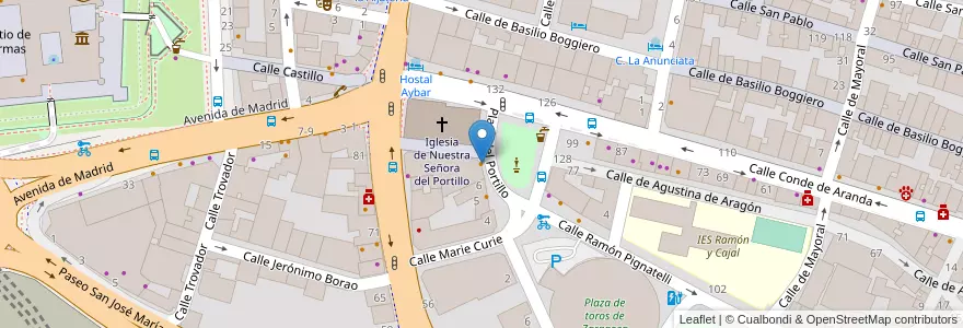 Mapa de ubicacion de El Tauro en Espanha, Aragão, Saragoça, Zaragoza, Saragoça.