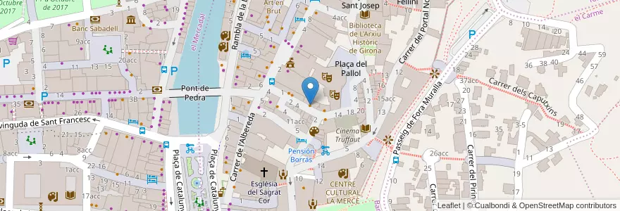 Mapa de ubicacion de El Teatret en Spagna, Catalunya, Girona, Gironès, Girona.
