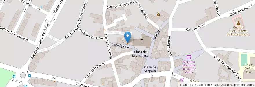 Mapa de ubicacion de El Tío Juanón en Испания, Мадрид, Мадрид, Comarca Sur, Navalcarnero.