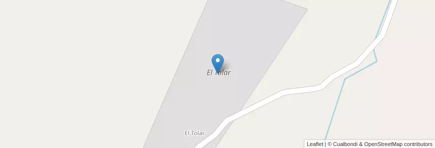 Mapa de ubicacion de El Tolar en アルゼンチン, カタマルカ州, Departamento Belén, Municipio De Puerta De Corral Quemado.