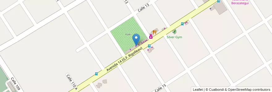 Mapa de ubicacion de El Trebol Azul en Arjantin, Buenos Aires, Partido De Berazategui, Berazategui.