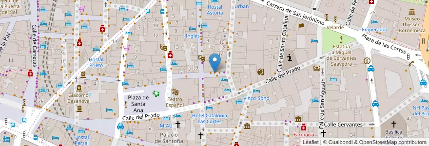 Mapa de ubicacion de El Tronco en 西班牙, Comunidad De Madrid, Comunidad De Madrid, Área Metropolitana De Madrid Y Corredor Del Henares, Madrid.