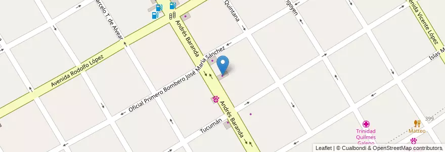 Mapa de ubicacion de El Tucán en Arjantin, Buenos Aires, Partido De Quilmes, Quilmes.