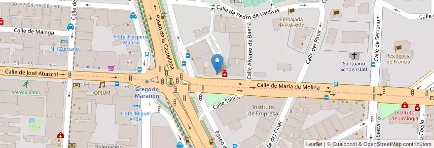 Mapa de ubicacion de El Uno de Molina en Spagna, Comunidad De Madrid, Comunidad De Madrid, Área Metropolitana De Madrid Y Corredor Del Henares, Madrid.