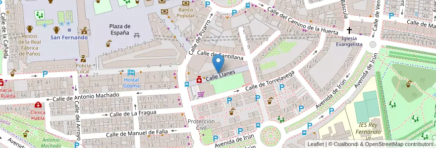 Mapa de ubicacion de El Valle en Espanha, Comunidade De Madrid, Comunidade De Madrid, Área Metropolitana De Madrid Y Corredor Del Henares, San Fernando De Henares, Coslada.