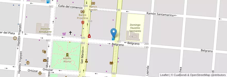 Mapa de ubicacion de El Vasquito en Argentina, Buenos Aires, Partido De Puan, Puan.
