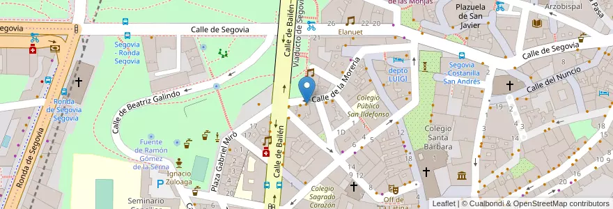 Mapa de ubicacion de El Viaducto en إسبانيا, منطقة مدريد, منطقة مدريد, Área Metropolitana De Madrid Y Corredor Del Henares, مدريد.