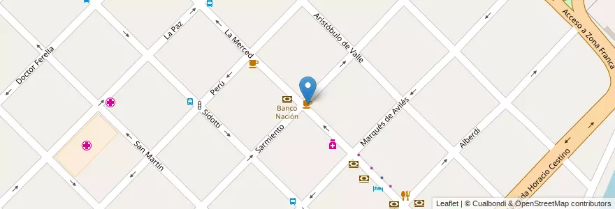 Mapa de ubicacion de El viejo candil en Arjantin, Buenos Aires, Partido De Ensenada.