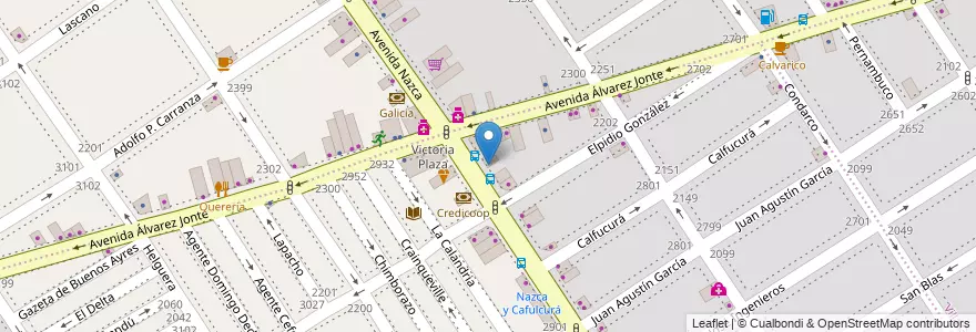 Mapa de ubicacion de El Villano Cafe, Villa Santa Rita en Аргентина, Буэнос-Айрес, Буэнос-Айрес, Comuna 11.