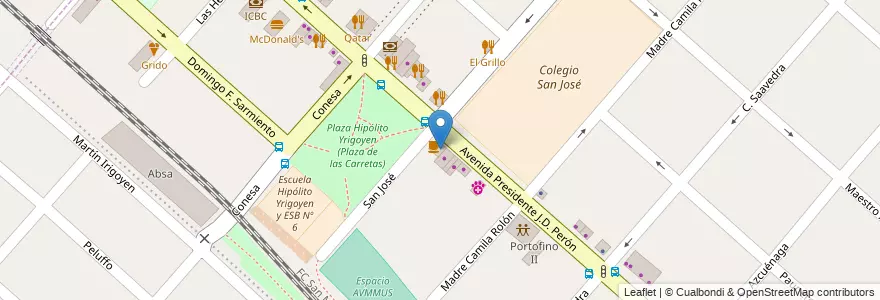 Mapa de ubicacion de El Zancho en Argentina, Buenos Aires, Partido De San Miguel, Muñiz.