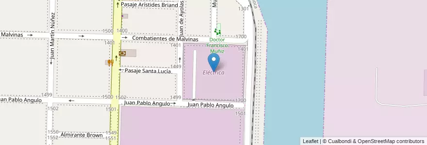 Mapa de ubicacion de Eléctrica en الأرجنتين, بوينس آيرس.
