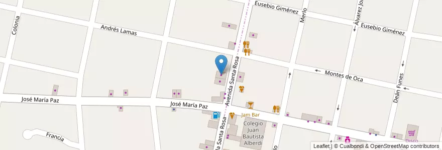Mapa de ubicacion de Electricidad Alberto en アルゼンチン, ブエノスアイレス州, Partido De Ituzaingó, Ituzaingó.