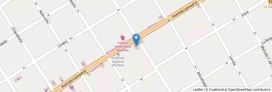 Mapa de ubicacion de Electricidad Urquilam en アルゼンチン, ブエノスアイレス州, Partido De Quilmes, Quilmes.