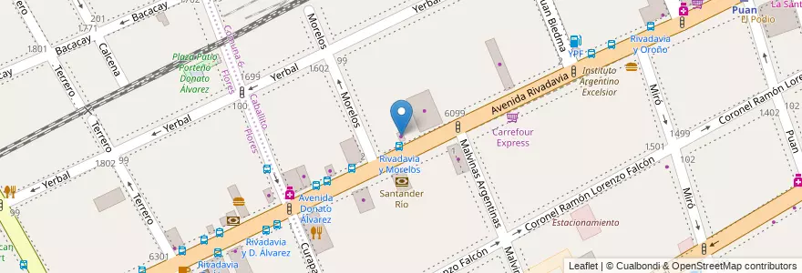 Mapa de ubicacion de Electro Lourdes, Caballito en 阿根廷, Ciudad Autónoma De Buenos Aires, Comuna 7, 布宜诺斯艾利斯, Comuna 6.