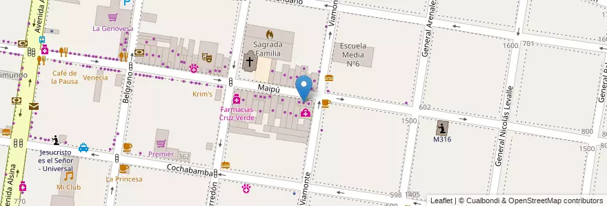 Mapa de ubicacion de Electro Sur en 阿根廷, 布宜诺斯艾利斯省, Partido De Lomas De Zamora, Banfield.