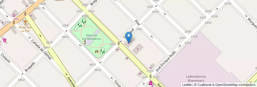 Mapa de ubicacion de Elekeko, Mataderos en アルゼンチン, Ciudad Autónoma De Buenos Aires, Comuna 9, ブエノスアイレス.