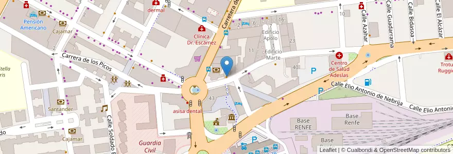 Mapa de ubicacion de Elena's Café en 스페인, Andalucía, Almería, Almería.