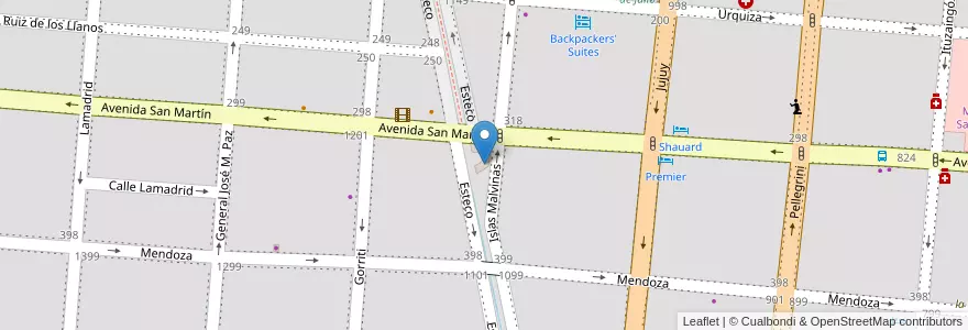 Mapa de ubicacion de Elenita (puesto 7) en Аргентина, Сальта, Capital, Municipio De Salta, Salta.
